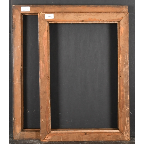 445 - 19th Century English School. A Maple Frame, with a gilt slip, rebate 19.25