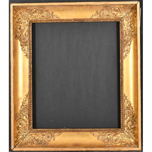 448 - 19th Century French School. A Gilt Composition Empire Frame, rebate 18.5