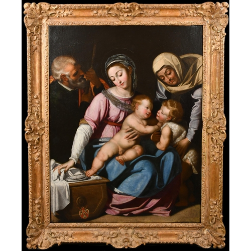 45 - Circle of Scipione Pulzone 'Il Gaetano' (1544-1598) Italian. Holy Family with the Young St John The ... 