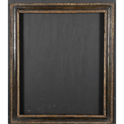 451 - 18th Century English School. A Darkwood Frame, with gilt inner and outer edges, rebate 18.25