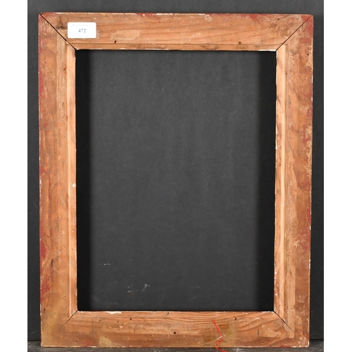 472 - 19th Century French School. A Painted Carved Wood Frame, rebate 14.5