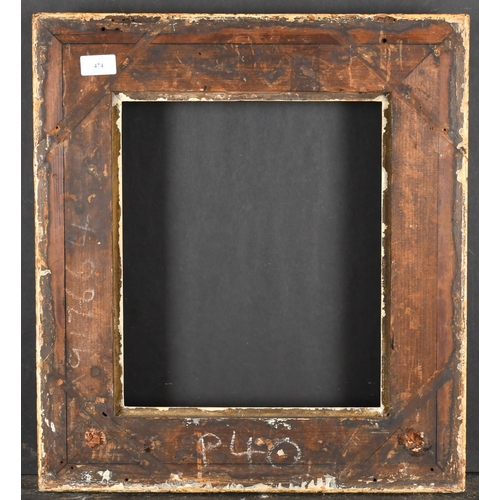 474 - 19th Century English School. A Painted Hollow Composition Frame, rebate 14