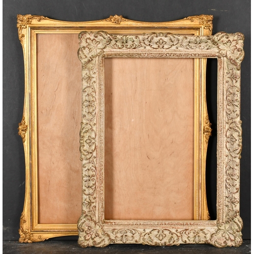 478 - 20th Century English School. A Painted Composition Frame, with swept centres and corners, rebate 14