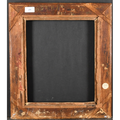 479 - 18th Century French School. A Carved Giltwood Louis XIV Frame, rebate 13.5