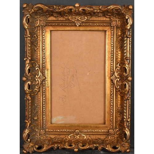 481 - 19th Century French School. A Gilt Composition Frame, with swept and pierced centres and corners, an... 