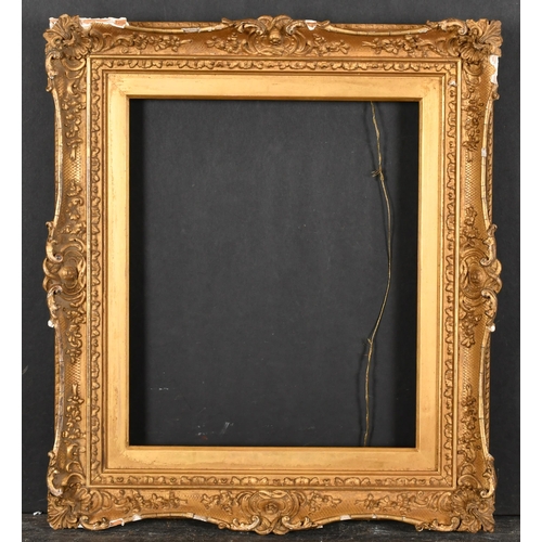 483 - 19th Century English School. A Gilt Composition Frame, with swept centres and corners, rebate 12