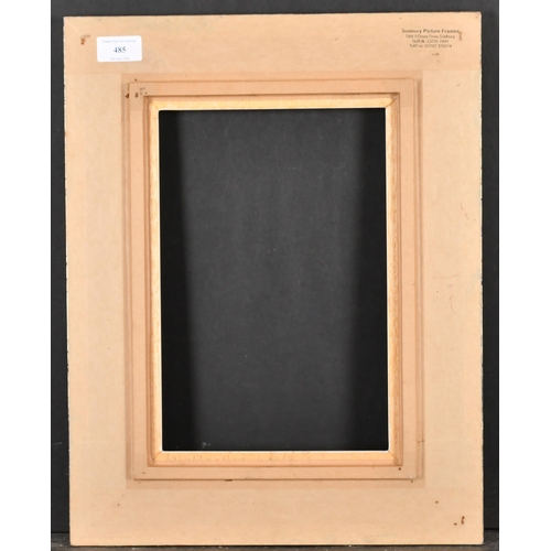 485 - 20th-21st Century English School. A Silver Composition Frame, with a white slip, rebate 12