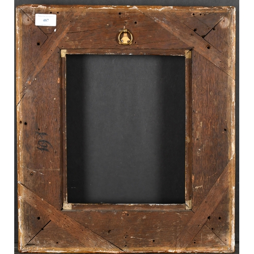 487 - Late 18th Century French School. A Painted Carved Wood Louis Frame, rebate 11.5