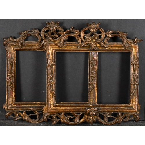 489 - 19th Century European School. A Pair of Ornately Decorated Gilt Composition Horizontal Frames, rebat... 