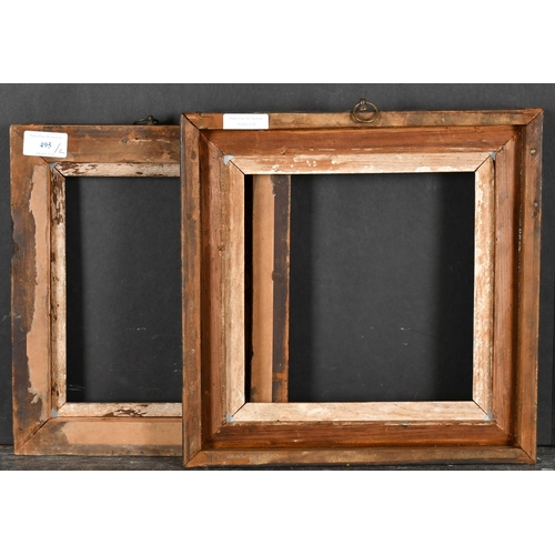 495 - Early 19th Century English School. A Darkwood Frame, with a gilt slip, rebate 8.5