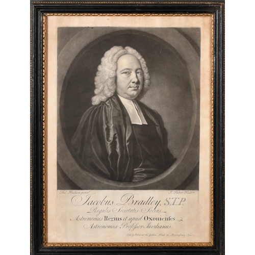 5 - After Thomas Hudson (1701-1779) British. Portrait of George Frederick Handel, Mezzotint by John Fabe... 