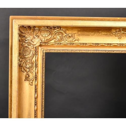 207 - Early 19th Century French School. A Gilt Composition Empire Style Frame, rebate 33.5