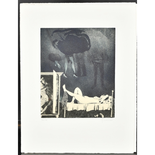 107 - Adolf Frohner (1934-2007) Austrian. Daydreaming, Etching, Signed and numbered 77/99 in pencil, unfra... 