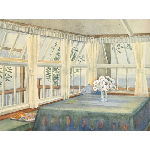 121 - Ellen Hallett (1888-1988) British. 'Holiday Pavilion in Portishead, Bristol', Watercolour, Inscribed... 