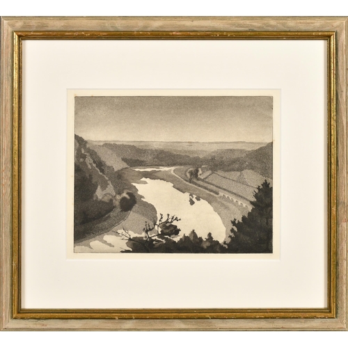 122 - Ellen Hallett (1888-1988) British. 'Bristol View', Copper plate etching, Inscribed verso, 5.9