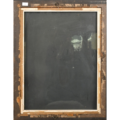 232 - 19th Century English School. A Maple Frame with a gilt slip and inset glass, rebate 26.5