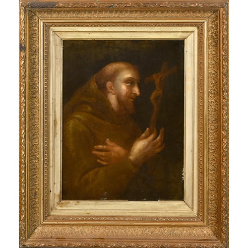 29 - Late 18th Century Italian School. St Francis, Oil on panel, 15