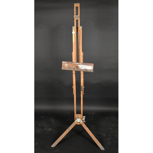 329 - 20th Century English School. A Wooden Easel, Height 64