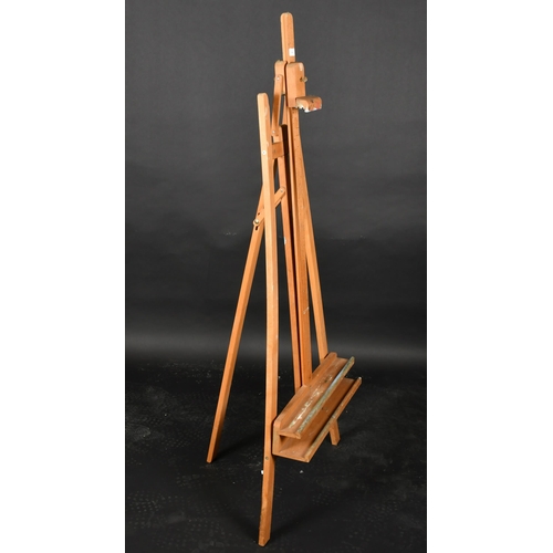 330 - 20th Century English School. A Wooden Tripod Easel, Height 63