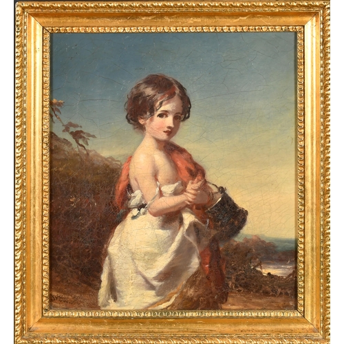 55 - Circle of William Underhill (act. 1848-1870) British. A Young Water Carrier, Oil on canvas, Indistin... 