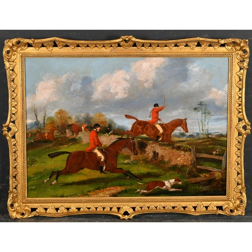 71 - Henry Alken (1785-1851) British. A Set of Four Hunting Scenes, Oil on panel, Signed, 13.75