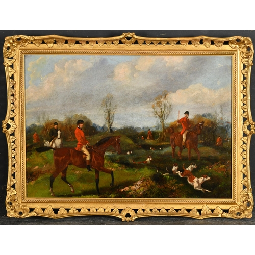 71 - Henry Alken (1785-1851) British. A Set of Four Hunting Scenes, Oil on panel, Signed, 13.75