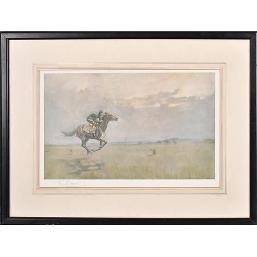 121 - Lionel Louis Edwards (1874-1954) British. At Full Gallop, Lithograph, Signed in pencil, 10