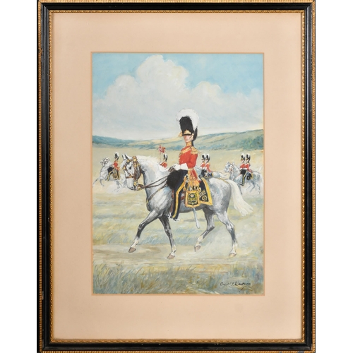 150 - Cecil Constant Philip Lawson (1880-1967) British. 'The Royal Scots Greys', Watercolour and gouache, ... 