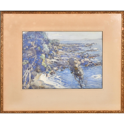 178 - Margaret Olrog Stoddart (1865-1934) New Zealander. A Coastal Scene, Watercolour, Signed, 10.5