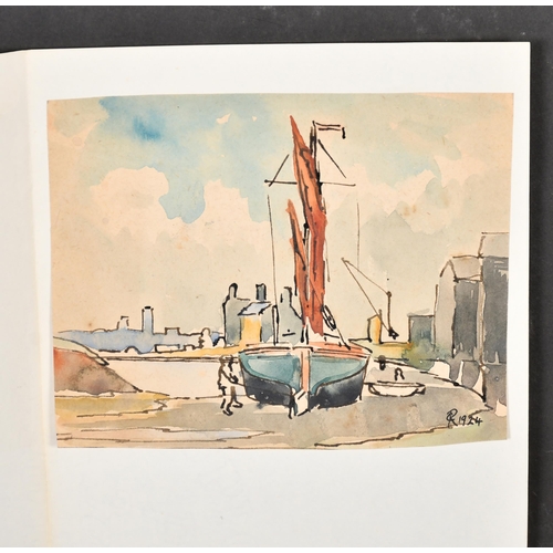 187 - Claude Rowberry (1896-1962) British. A Beached Boat, Watercolour, Signed with initials and dated 192... 