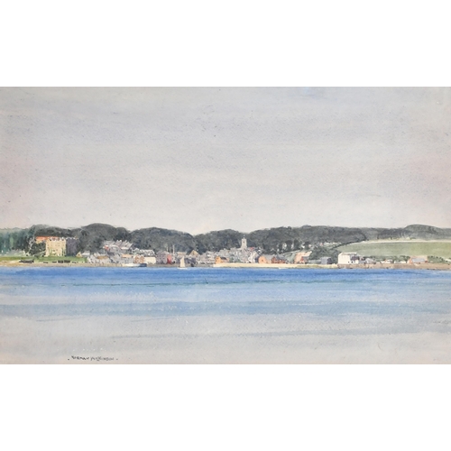 192 - Norman Wilkinson (1878-1971) British. Looking Inland, Watercolour, Signed, 12.5