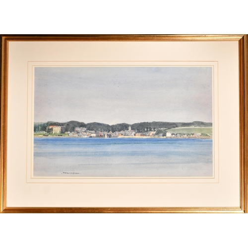 192 - Norman Wilkinson (1878-1971) British. Looking Inland, Watercolour, Signed, 12.5