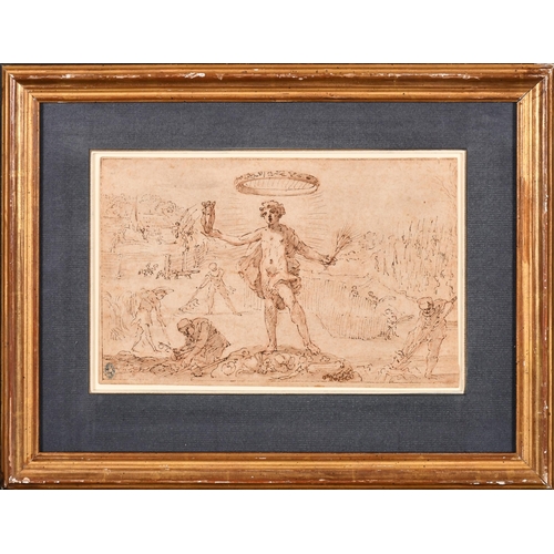 24 - Late 16th Century Northern European School. 'Allegory of Summer', Ink, chalk and wash, with a collec... 