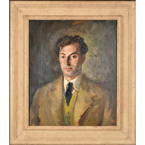 245 - Robert Buhler (1916-1989) British. Self-Portrait, Oil on canvas, 24