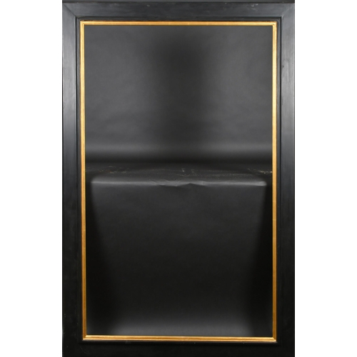 263 - 20th-21st Century English School. A Black Painted Frame, with a gilt inner edge, rebate 52