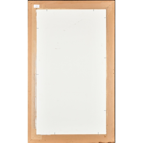 272 - 20th Century English School. A Flat Wooden Frame, with inset glass, rebate 33