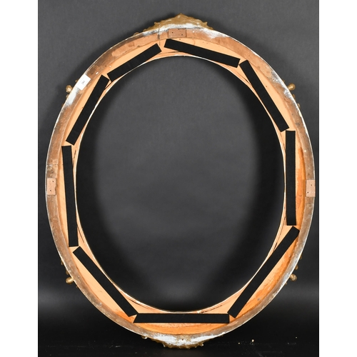 281 - 19th Century English School. A Gilt Composition Oval Frame, rebate 27