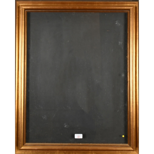 282 - 20th Century English School. A Gilt Frame, with inset glass, rebate 26.75