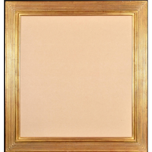 287 - 20th Century English School. A Gilt Composition Ribbed Frame, with inset glass, rebate 25.5