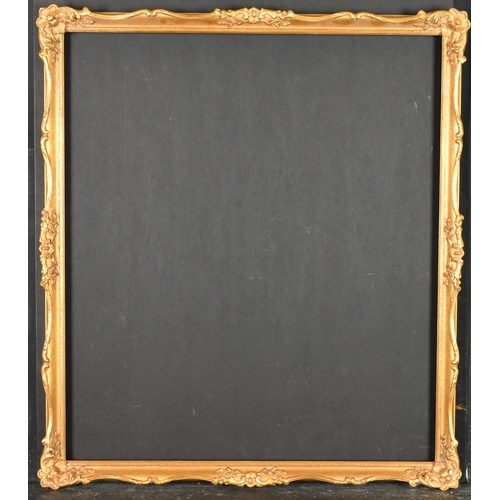 290 - 20th Century English School. A Gilt Composition Frame, with swept centres and corners, rebate 24.5