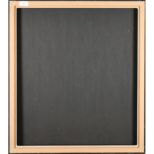 290 - 20th Century English School. A Gilt Composition Frame, with swept centres and corners, rebate 24.5