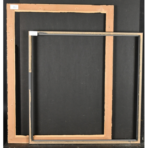 291 - 20th Century English School. A Black Painted Frame, rebate 24.5