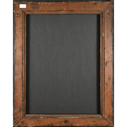 292 - 19th Century English School. A Black Painted Frame, with gilt composition inner and outer edges, reb... 