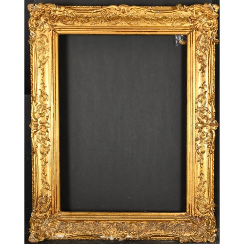 298 - 19th Century English School. A Gilt Composition Frame, with swept centres and corners, rebate 24