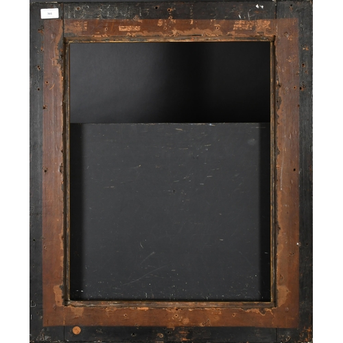 301 - 19th Century Italian School. A Gilt Composition Frame, with an ornate black and gilt plate, rebate 2... 