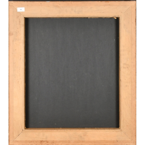 302 - 20th Century English School. A Wood and Fabric Frame, rebate 23