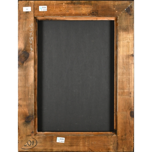 305 - 20th Century European School. A Darkwood Frame, rebate 22.5