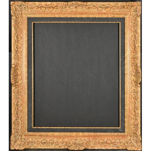 307 - 20th Century French School. A Louis Style Gilt and Painted Composition Frame, with swept centres and... 