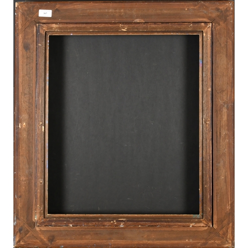 307 - 20th Century French School. A Louis Style Gilt and Painted Composition Frame, with swept centres and... 