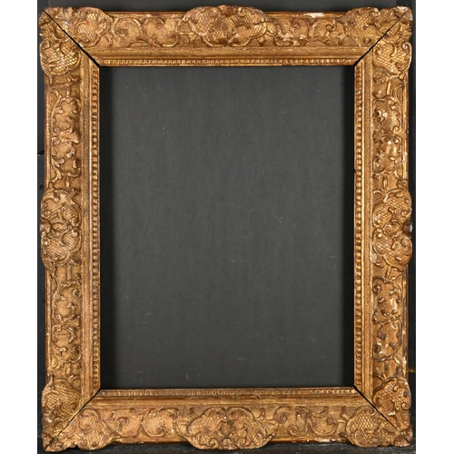 308 - 18th Century French School. A Carved Giltwood Louis Frame, rebate 21.75